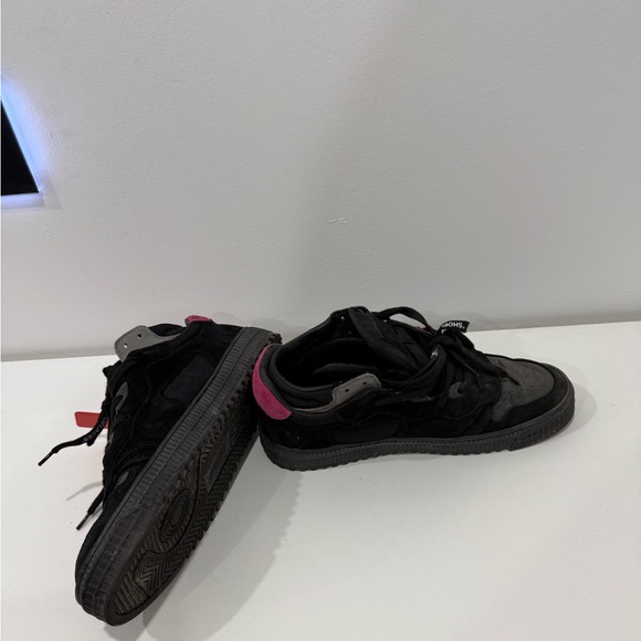 Off-White Black and Pink Sneakers